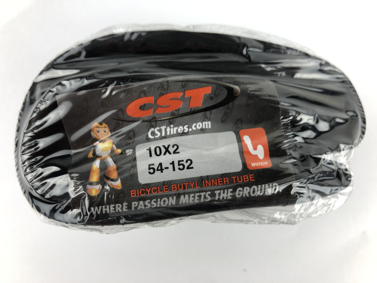 Камера велосипедна CST 10 * 2,00 AV з вигнутим ніпелем