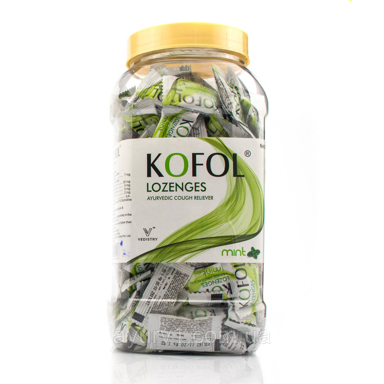 Кофол м'ятні льодяники від болю в горлі, Kofol Mint Lozenges, 1 шт.
