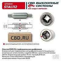 Стронгер 45/300.76 з перфорованим дифузором.[CBD](STAL112)