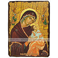 Страстная (Неустанной помощи) икона Божией Матери ,икона на дереве 130х170 мм