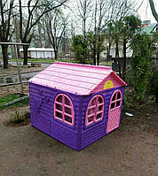 Дитячий ігровий пластиковий будиночок зі шторками ТМ Doloni (середній) 02550/1