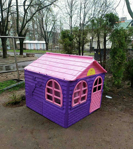 Детский игровой пластиковый домик со шторками ТМ Doloni (средний) 02550 ...