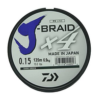 Шнур DAIWA J-Braid x4 0,15mm 6,9kg 135m dg
