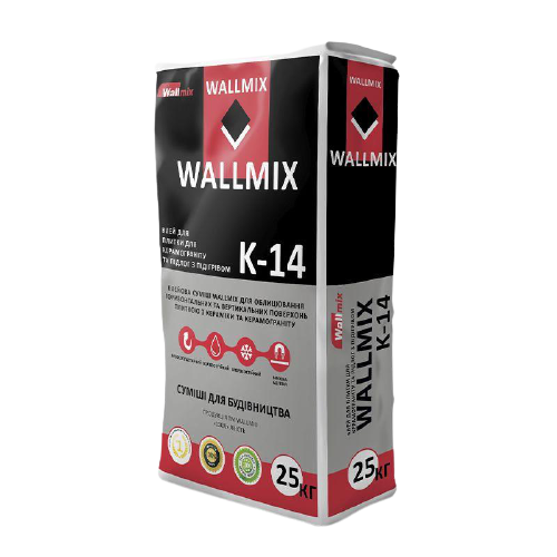 Клей для керамограніту та підлог з підігрівом WALLMIX (Валлмикс) K-14 (25 кг))