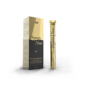 Збудливий гель-вібратор для клітора в тубі з вібруючим кінчиком 2-в-1: Intt Orgasm Now (15 мл)