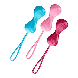 Вагінальні кульки Satisfyer Power Balls (3 пари), діам 3,4см, вага60-76-92гри, з кулькою всередині SО2300