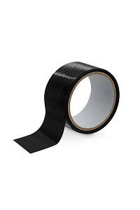 Скотч для бондажу Fetish Tentation Black (15м), не липне до шкіри та волосинок, тільки сам до себе SO2234