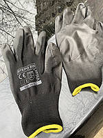 Перчатки защитные рабочие хозяйственные Reis RTEPO BB, покрытые полиуретаном 10p EN388