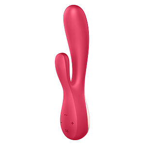 Смарт-вібратор кролик Satisfyer Mono Flex Red, 2 мотори, управління через інтернет SO3900