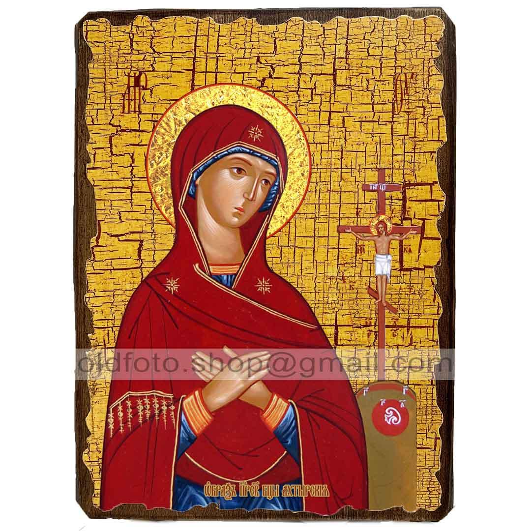 Охтирська Ікона Пресвятої Богородиці ,ікона на дереві 130х170 мм, фото 1