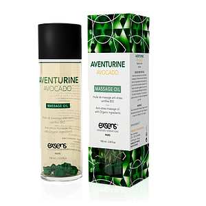Масажна олія EXSENS Aventurine Avocado (анти-стрес з авантюрином) 100мл, натуральна