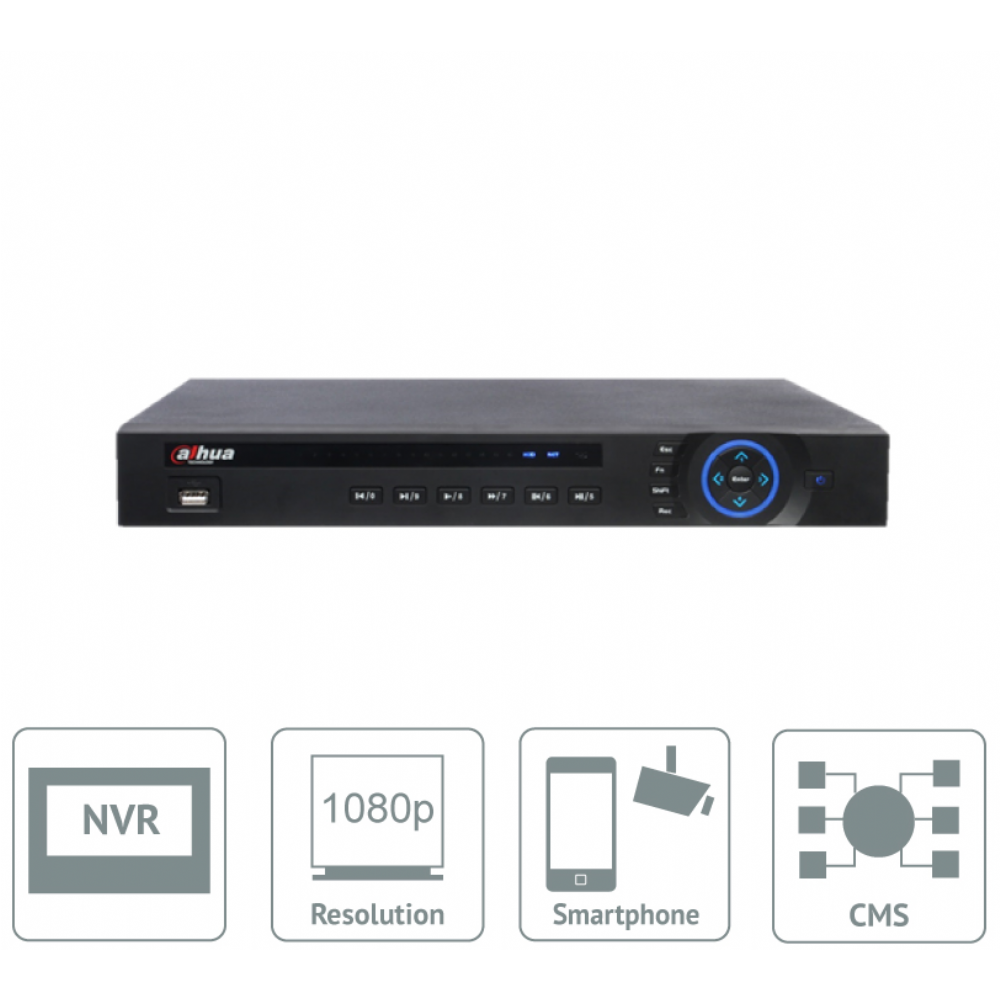 Мережевий відеореєстратор Dahua DH-NVR4216-8P