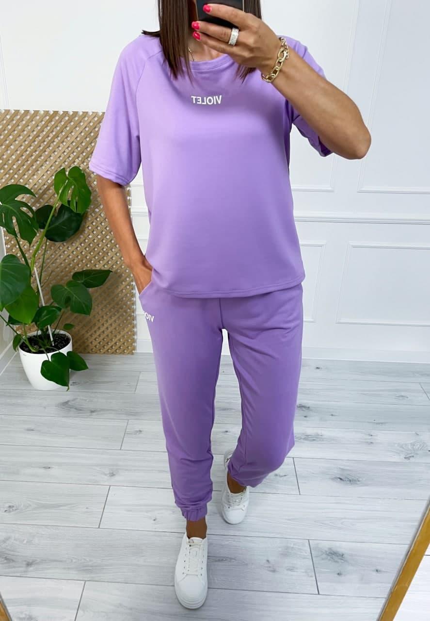 Спортивний костюм з написом VIOLET жіночий БУЗОК (ПОШТУЧНО)