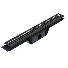 Лінійний трап 700мм, система сухий затвор, з решіткою хвиля, de la noche Арт. 9000.202704, фото 3