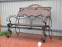 Саморобні лавки зі спинками для дачі