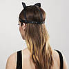 Маска кішечки Bijoux Indiscrets MAZE - Cat Ears Headpiece Black, екошкіра, фото 8