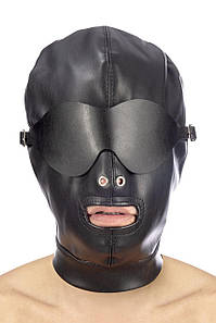 Капюшон для БДСМ з маскою Fetish Tentation BDSM hood in leatherette with removable mas SO4672