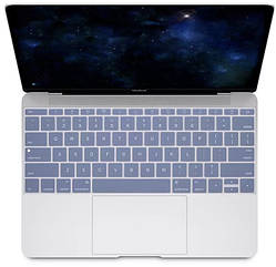 Накладка на клавіатуру MacBook 12 A1534/ Pro 13 A1708 US keyboard з англійськими літерами, Сіра