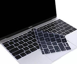 Накладка на клавіатуру MacBook 12 A1534/ Pro 13 A1708 US keyboard з англійськими літерами, Чорна