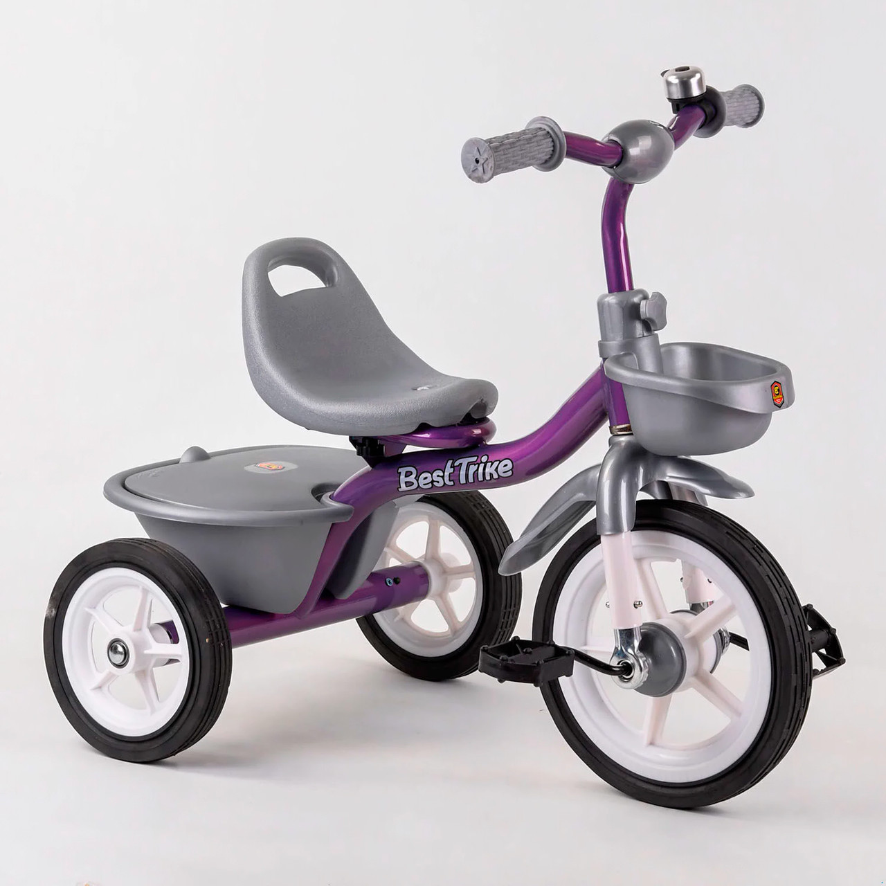 Триколісний велосипед Best Trike BS-4298 Сіреневий, 2 позиції сидіння, гумові колеса (102416)