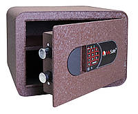 Сейф мебельный для дома и офиса MySafe MSR.25 E BROWN (250х350х260). НОВИНКА 2021