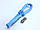Стрічка для завивки волосся з прищіпкою синя, фото 5