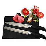 Набір ножів кухонних гострих z.e.p line 043 10в1 з дощечками і підставкою, фото 10