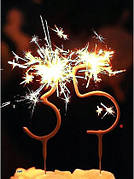 Бенгальські свічки цифри золото