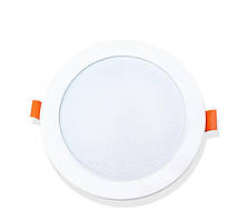 Світильник світлодіодний 18 Вт 6400К (PLAIN-18R) врізний круглий, EVROLIGHT (000041066)