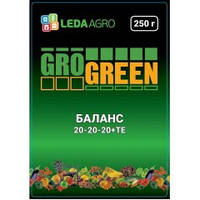 Удобрение комплексное хелатное ГроГрин (GroGreen) Баланс NPK 20-20-20+ТЕ 250 граммов Lima Europe NV