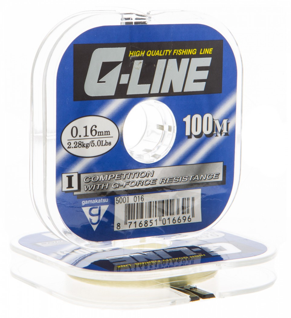 Леска Gamakatsu G-Line Competition 100m connected 0.18mm, 1.86kg