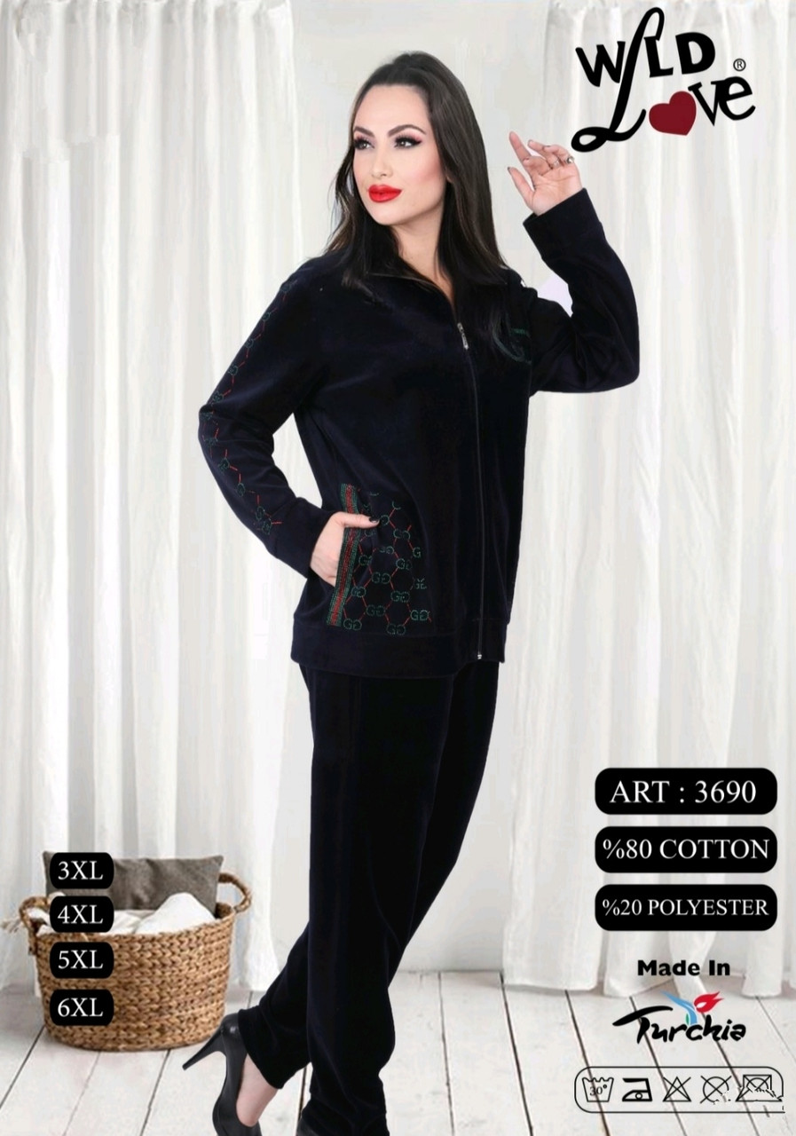 Велюровий жіночий костюм зі штанами NEW, фото 1