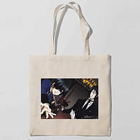 Эко-сумка, шоппер с принтом повседневная Темный дворецкий-Kuroshitsuji
