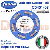 Дріт ортодонтичний Leone Biosteel®, зроблений для запобігання будь-якої алергічної рекції на нікель C0401-09 , діаметр 0,9мм, довжина 10м