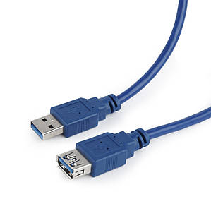 Подовжувач USB 3.0 (AM-AF) 1.8м Cablexpert CCP-USB3-AMAF-6 синій