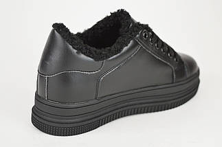 Кросівки на байка Відрізняється 21001 36 Чорний шкіра, фото 3