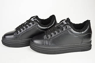 Кросівки на байка Відрізняється 21001 36 Чорний шкіра, фото 5