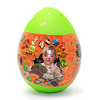 Ігровий набір Danko Toys Dino WOW Box яйце динозавра з аксесуарами зелений українська мова 35*25*25 см (DWB-01-01U), фото 2