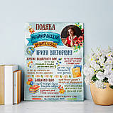 Постер першій вчительці (бірюза), фото 3