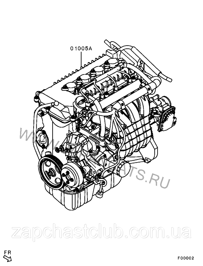 Дизайн LancerX/Colt 1.5 4a91 MN195812 9915756 Lancer X Mitsubishi, фото 1