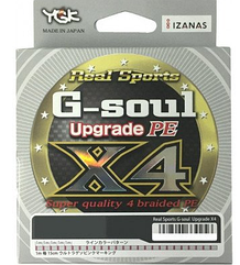 Шнур YGK G-Soul X4 Upgrade 150m #1.2/20lb к:сірий