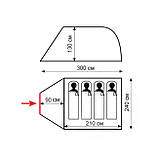 Намет чотиримісна Totem Summer 4 Plus V2 TTT-032 річна одношарова S, фото 5