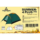 Намет чотиримісна Totem Summer 4 Plus V2 TTT-032 річна одношарова S, фото 6