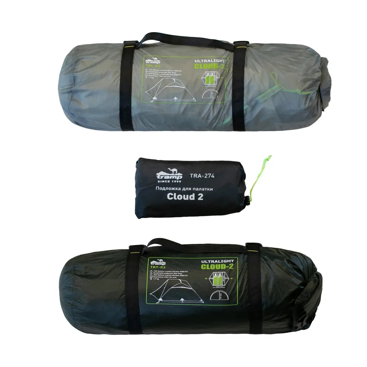 Футпрінт для намету 210 х 130 см Tramp Cloud TRA-274 S
