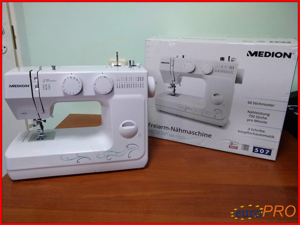 Швейна машина Medion MD 17329 60W 60 програм Німеччина