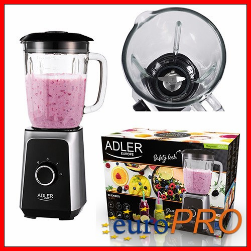 Блендер стаціонарний Adler AD 4076 - скло, 1.5 л, 1000Вт, фото 1