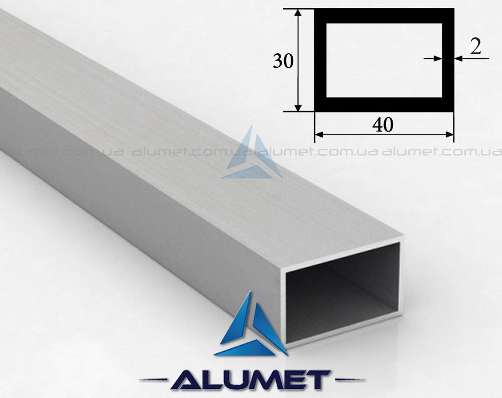 Лага алюмінієва 40х30х2 мм