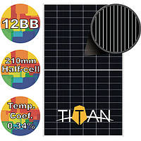 Сонячна батарея 590Вт моно, RSM120-8-590M Risen 12BB 210mm, TITAN