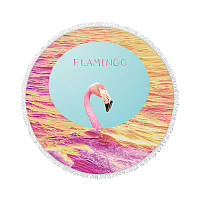 Полотенце микрофибра пляжное Ø150 см Flamingo