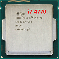 МОЩНЫЙ ПРОИЗВОДИТЕЛЬНЫЙ Процессор 4 ЯДРА ( 8 ПОТОКОВ ) на s1150 - INTEL Core i7-4770 4по 3,4-3,9 GHZ, LGA1150